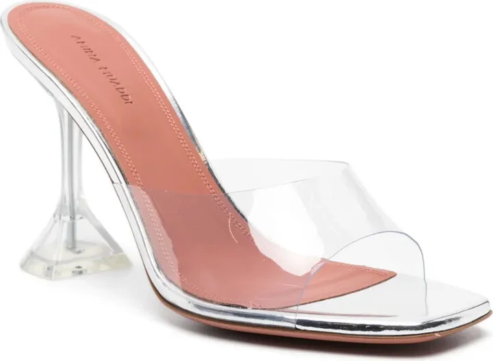 95mm Lupita Glass transparent mules - Image 2