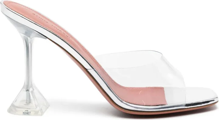 95mm Lupita Glass transparent mules