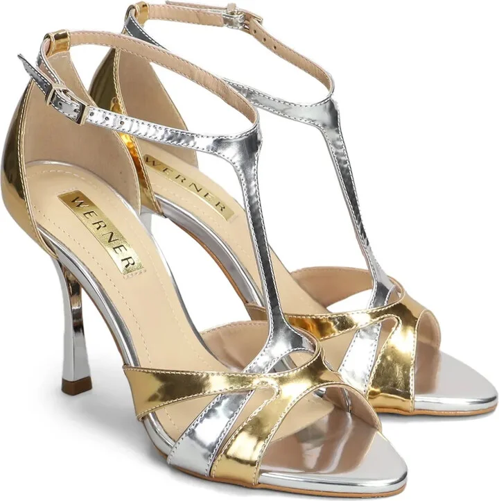 95mm Metallic-Effect Sandals - Image 2