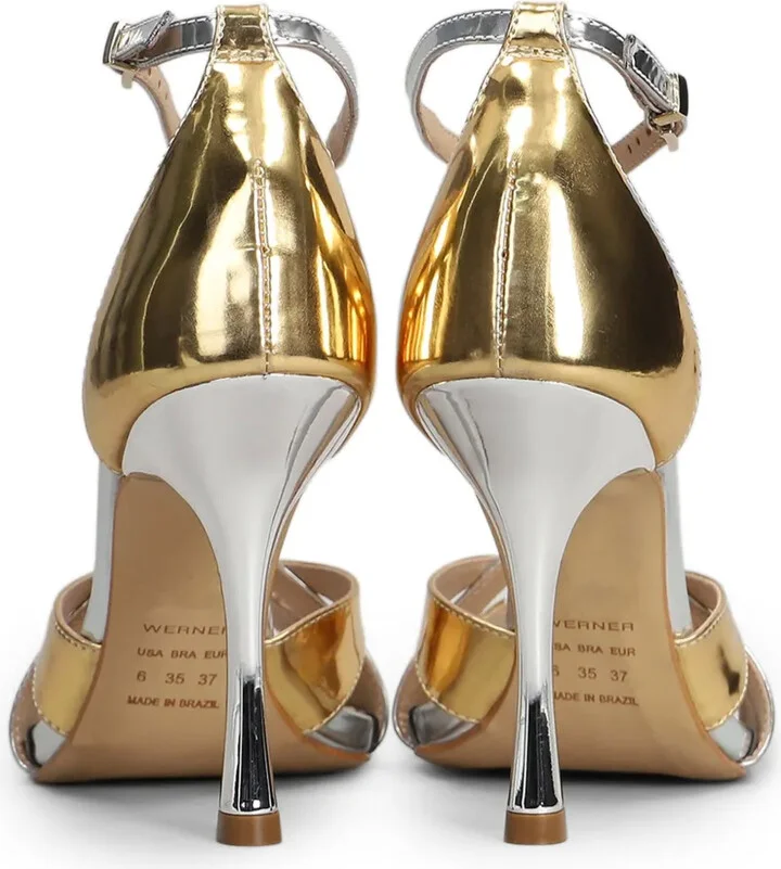 95mm Metallic-Effect Sandals - Image 3