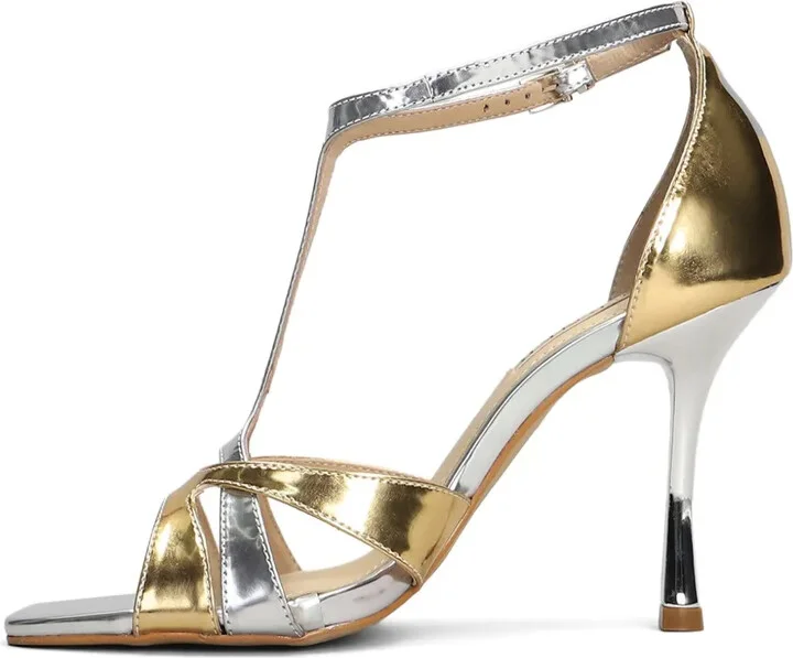 95mm Metallic-Effect Sandals - Image 5