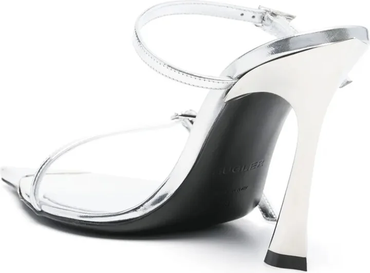 95mm Metallic Leather Sandals - Image 3