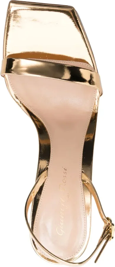 95mm Metallic Slingback Sandals - Image 4