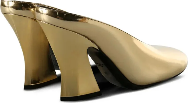 95mm Mirrored Leather Mules - Image 3