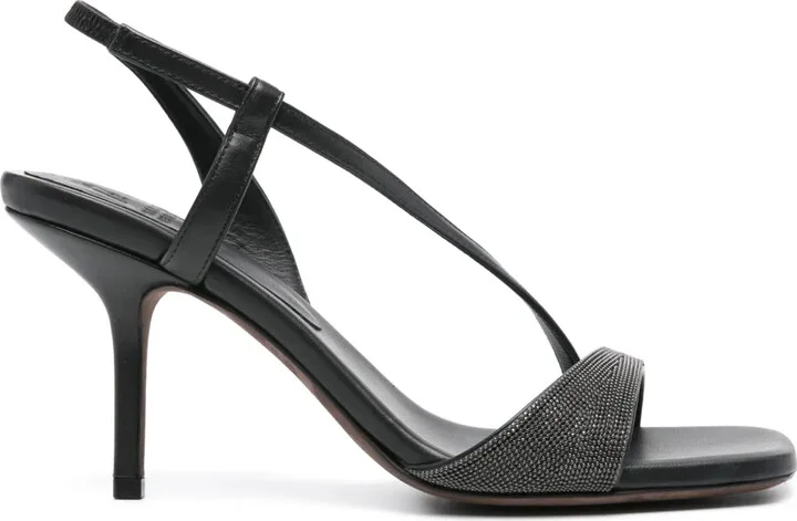 95mm Monili-chain leather sandals
