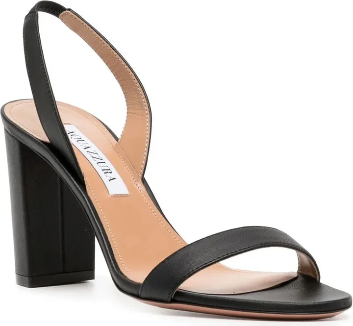 95mm Open-Toe Leather Sandals - Image 2