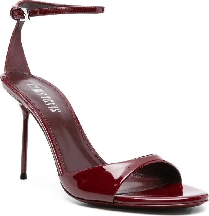 95MM patent leather ankle-strap sandals - Image 2