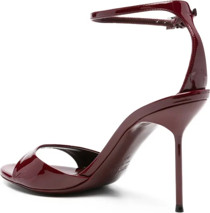 95MM patent leather ankle-strap sandals - Image 3