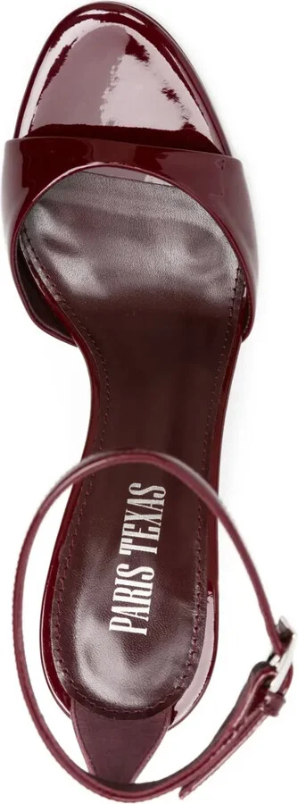 95MM patent leather ankle-strap sandals - Image 4