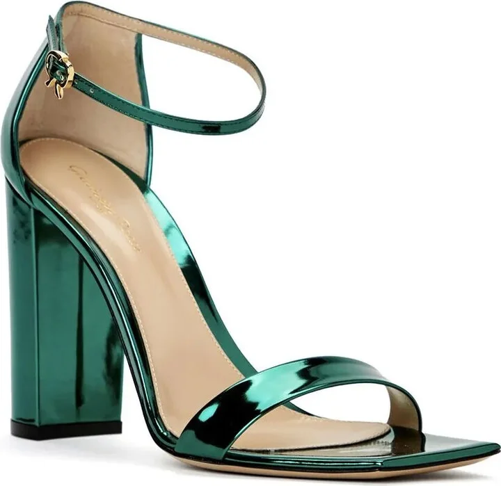 95mm Patent Leather Sandals - Image 2