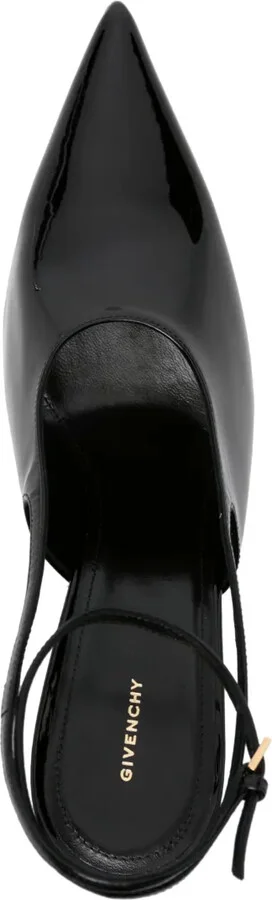 95mm Patent Leather Slingback Pumps - Image 4