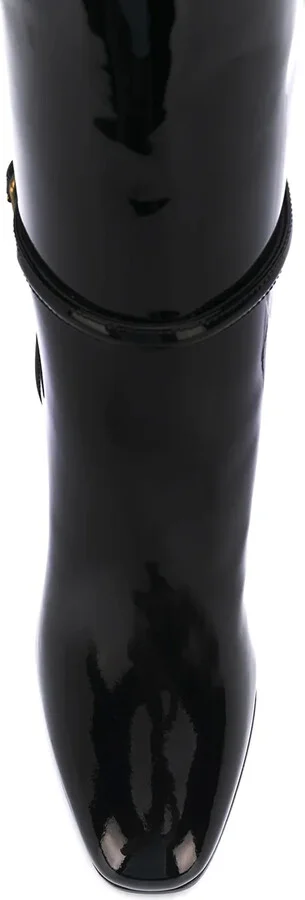 95mm Patent Square-Toe Boots - Image 4
