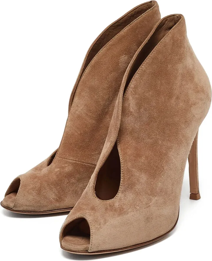 95mm Peep-Toe Ankle Boots - Image 2