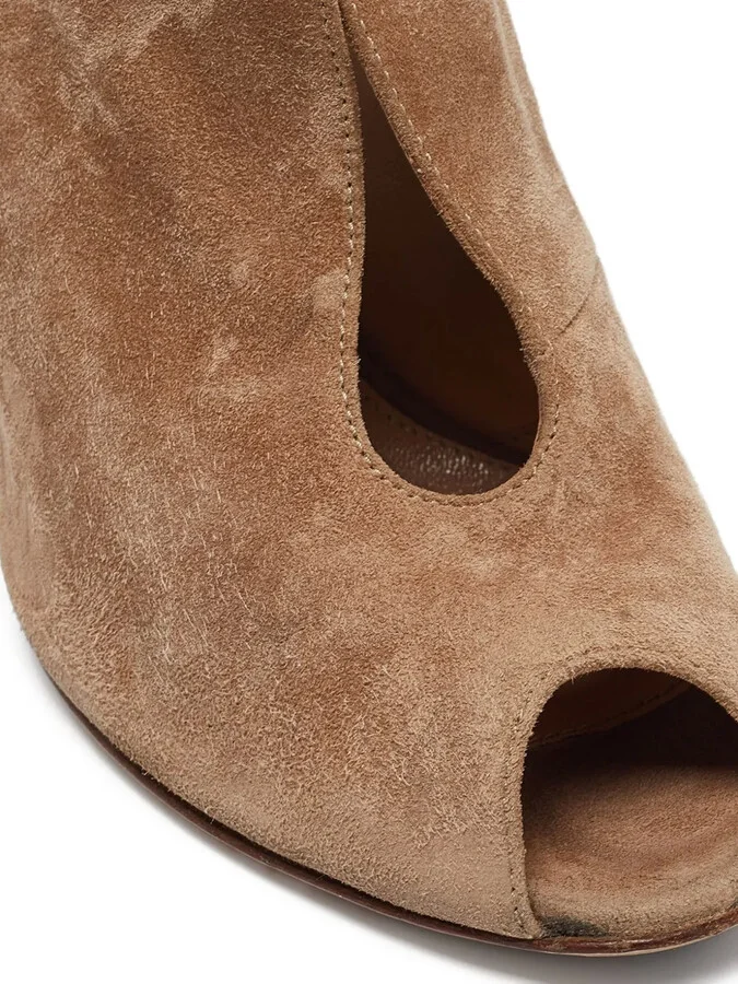 95mm Peep-Toe Ankle Boots - Image 5