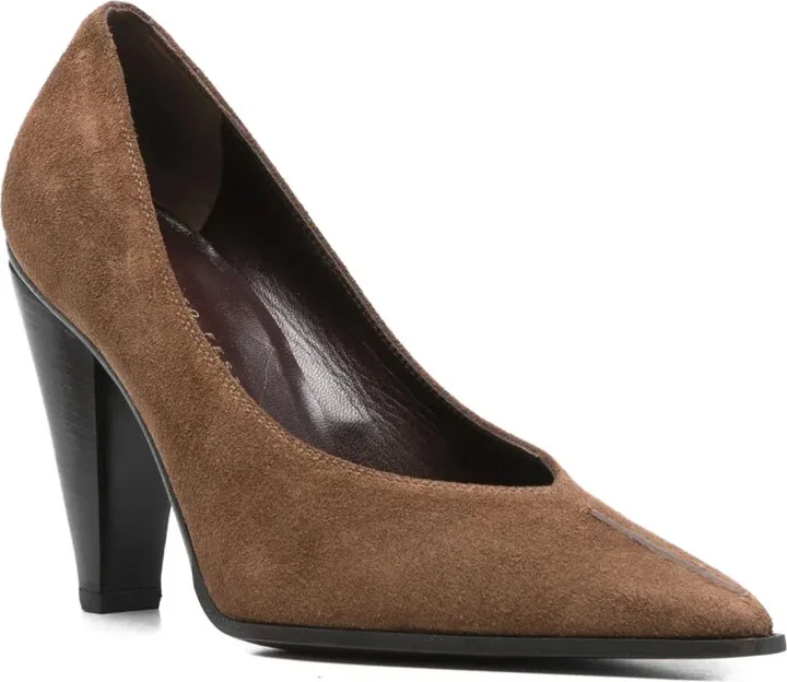 95mm Pointed-Toe Cone-Heel Pumps - Image 2