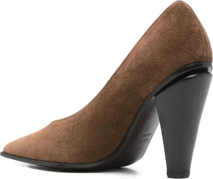 95mm Pointed-Toe Cone-Heel Pumps - Image 3