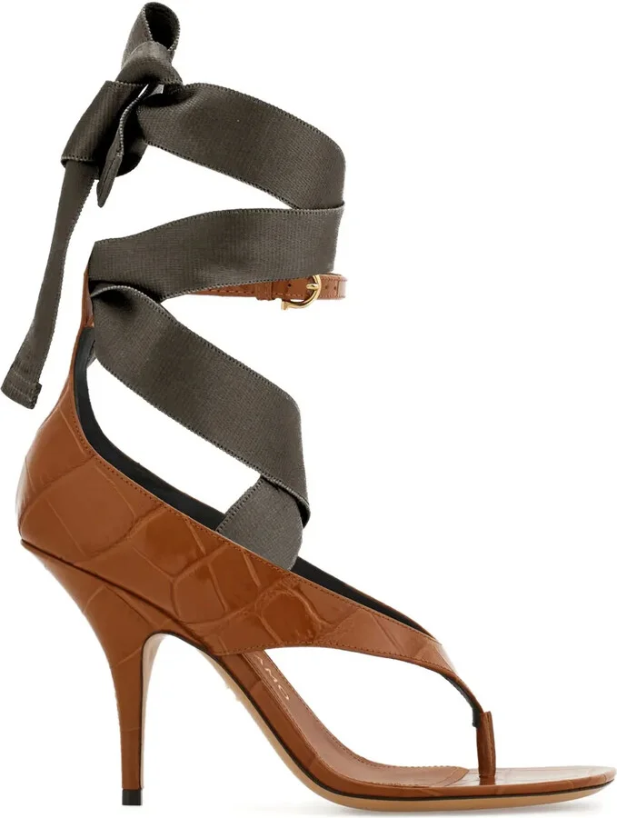 95mm Ribbon-Detail Sandals