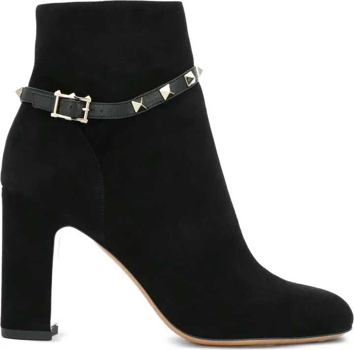 95mm Rockstud ankle boots