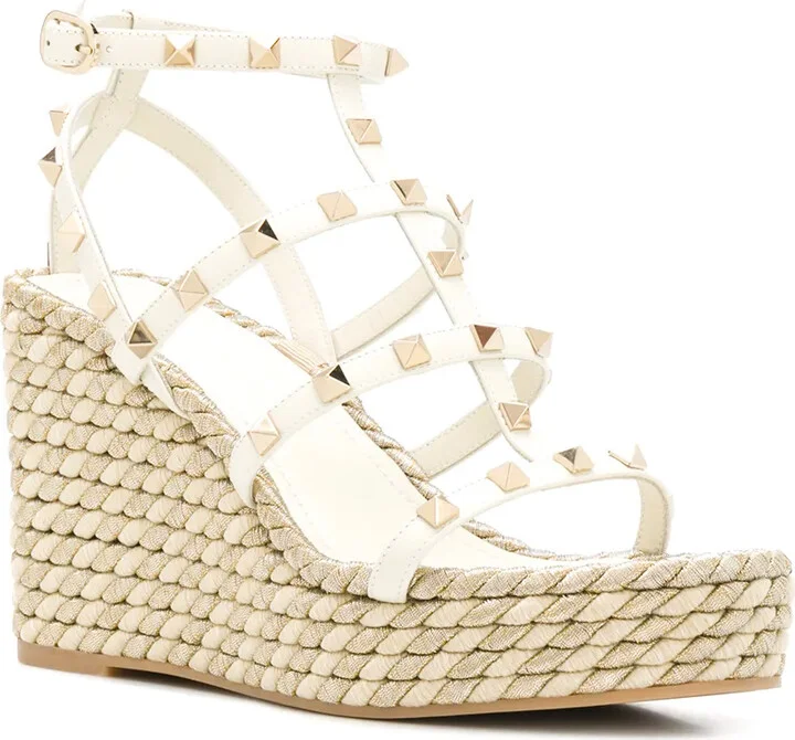 95mm Rockstud wedge sandals - Image 2