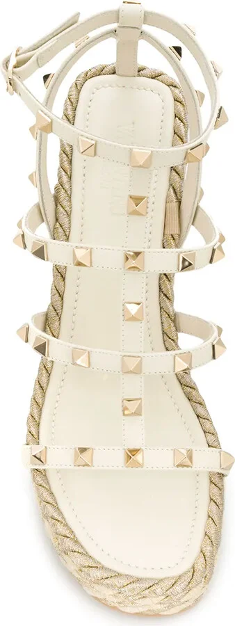 95mm Rockstud wedge sandals - Image 4