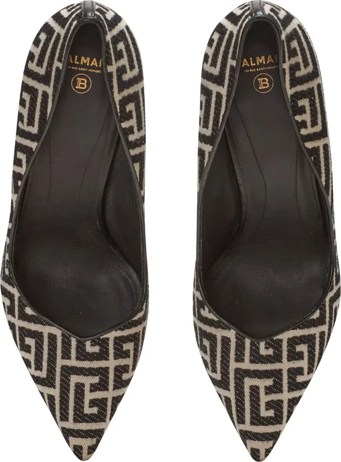 95mm Ruby monogram pumps - Image 4