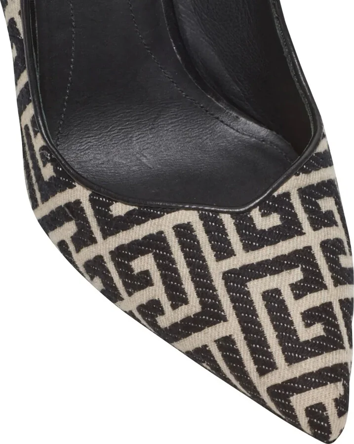 95mm Ruby monogram pumps - Image 5