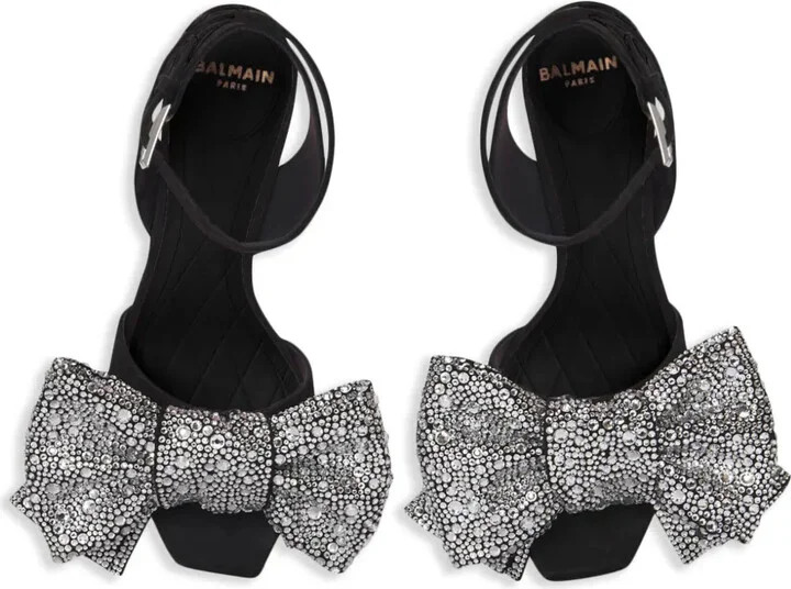 95mm Ruby rhinestone-embellished sandals - Image 3