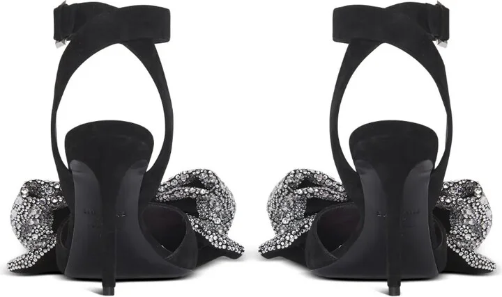95mm Ruby rhinestone-embellished sandals - Image 4