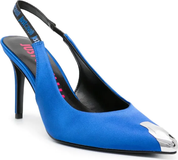95mm Satin Slingback Pumps - Image 2