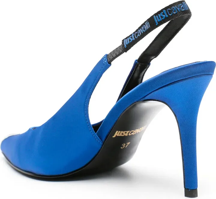 95mm Satin Slingback Pumps - Image 3