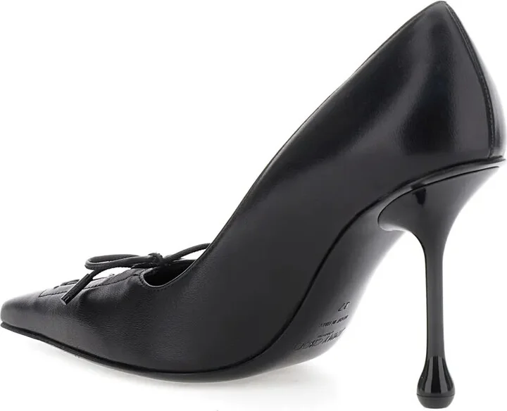 95mm Scarlet lace-up pumps - Image 4