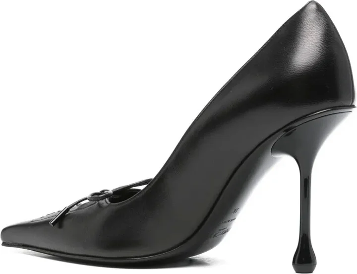 95mm Scarlett lace-up pointed-toe pumps - Image 3