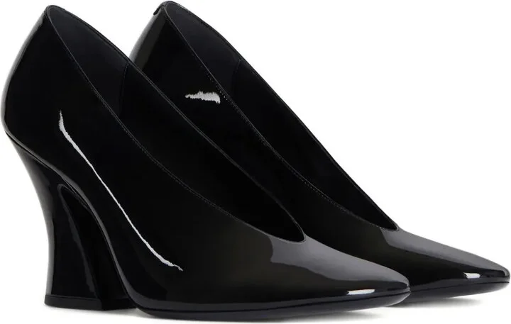 95mm Sculpted Patent Leather Pumps - Image 2