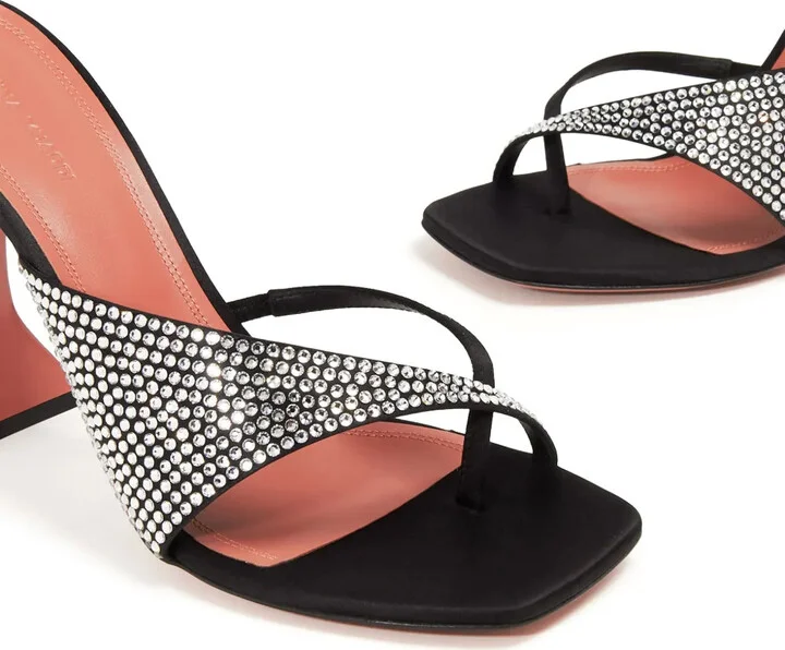 95mm Shiona crystal-embellished mules - Image 2