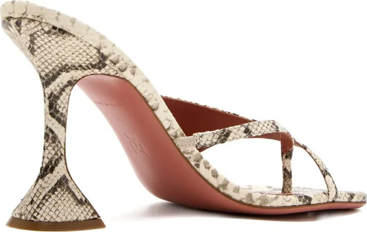 95mm Shiona snakeskin-effect sandals - Image 3