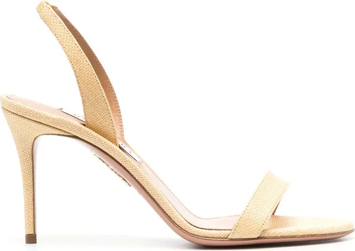 95mm Single-Strap Leather Sandals