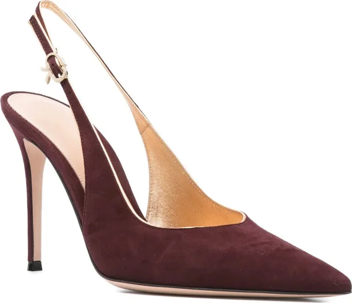 95mm Sling suede pumps - Image 2