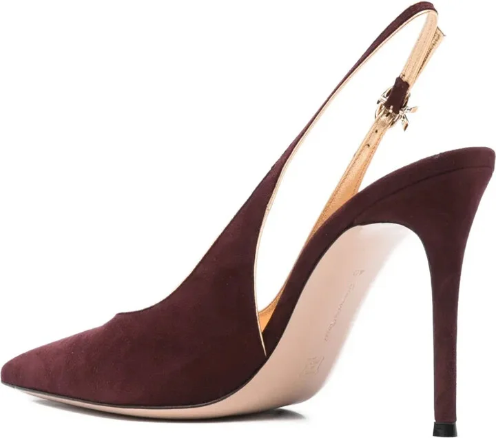 95mm Sling suede pumps - Image 3