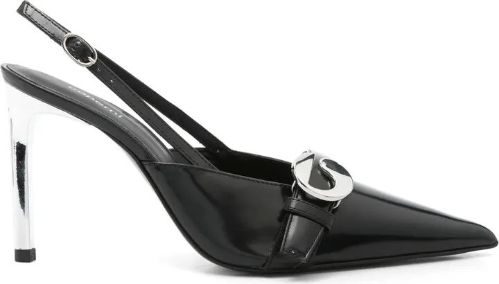 95mm Slingback Heeled Pumps