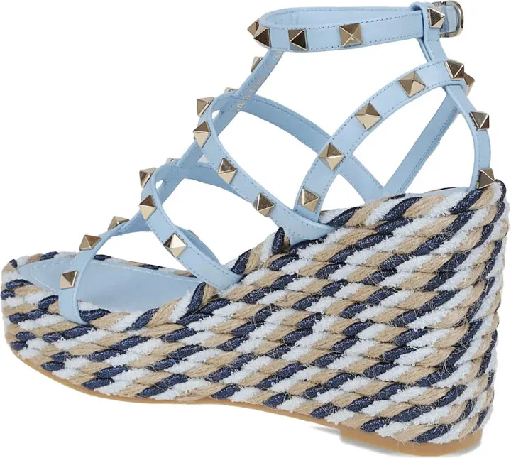 95mm Studded Leather Espadrilles - Image 3