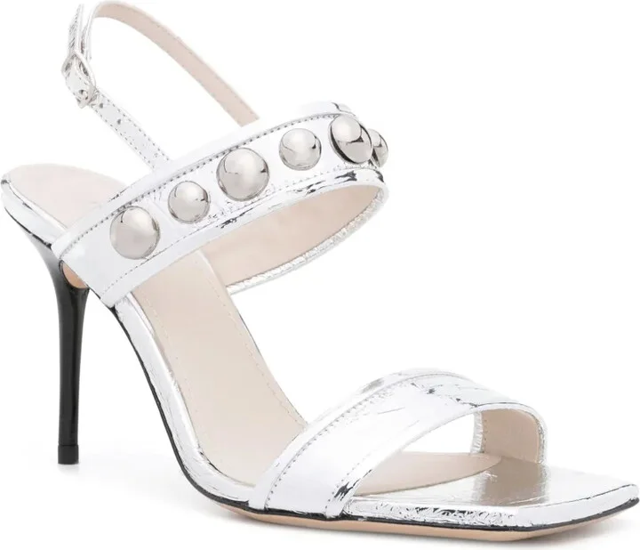 95mm Studded Leather Sandals - Image 2