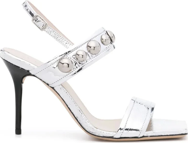 95mm Studded Leather Sandals