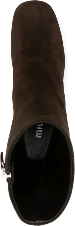 95mm Suede Ankle Boots - Image 4