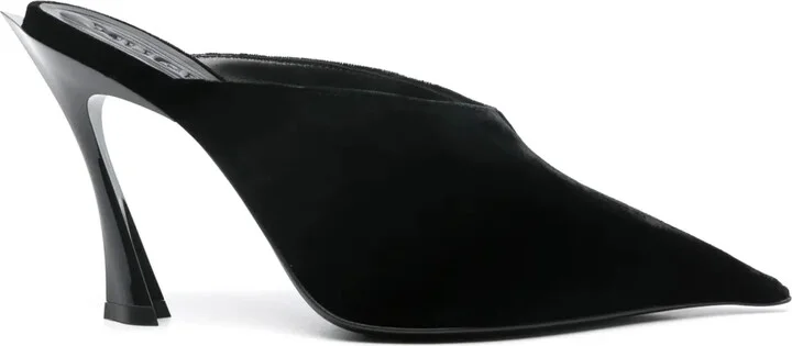 95mm Suede Mules