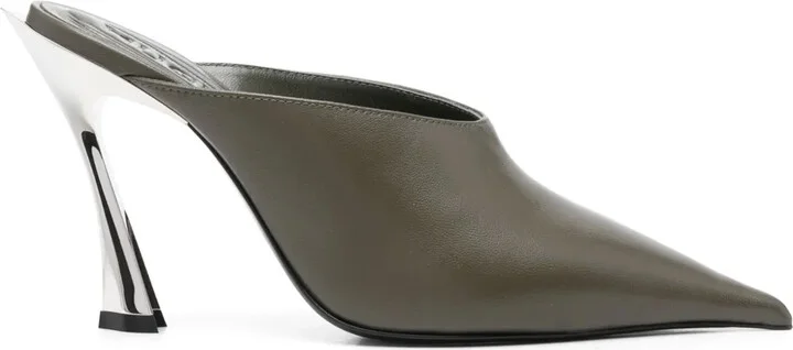 95mm Suede Mules