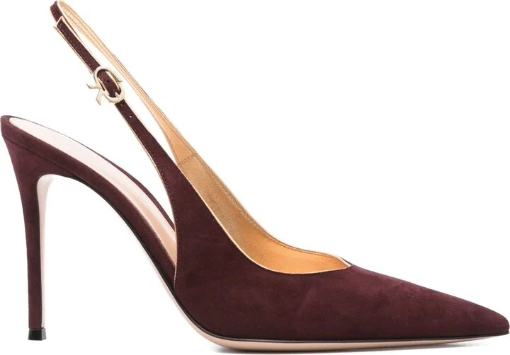 95mm Suede Pumps