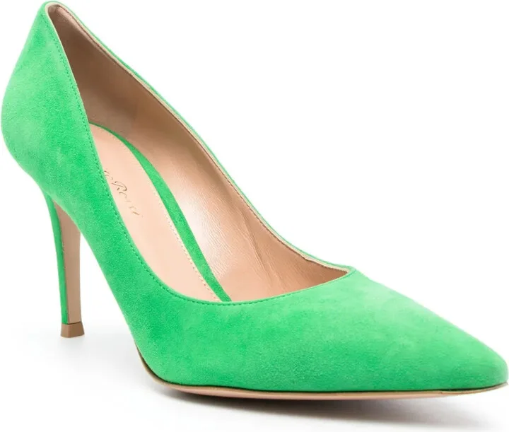 95mm Suede Stiletto Pumps - Image 2