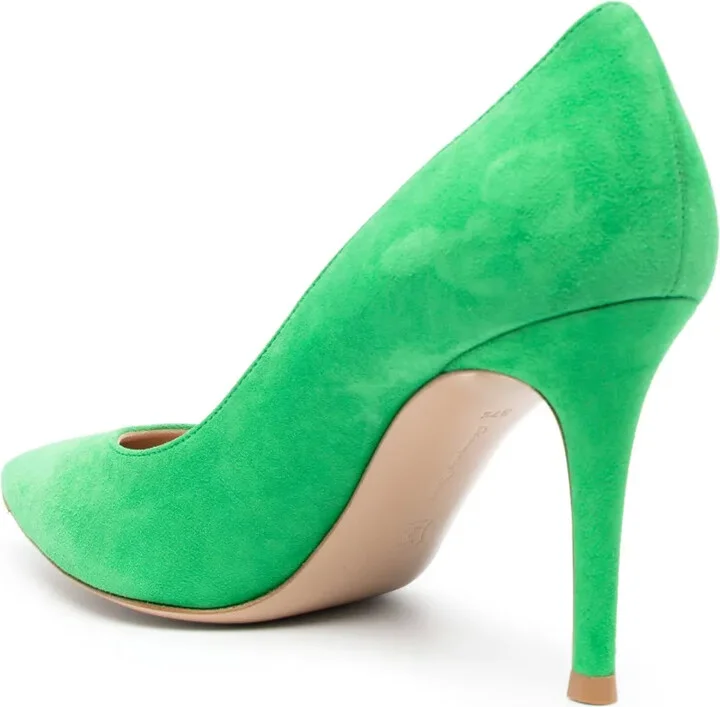 95mm Suede Stiletto Pumps - Image 3