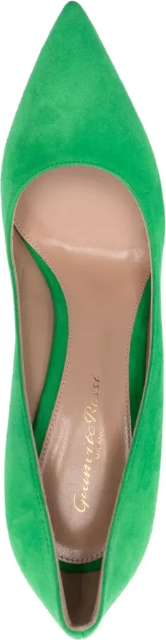 95mm Suede Stiletto Pumps - Image 4