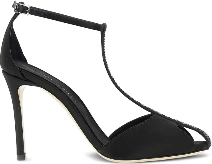 95mm T-bar heeled pumps